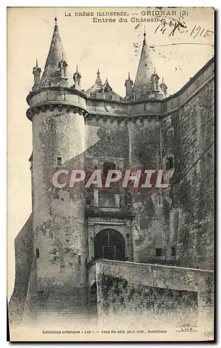 Cartes postales Grignan Entree du Chateau