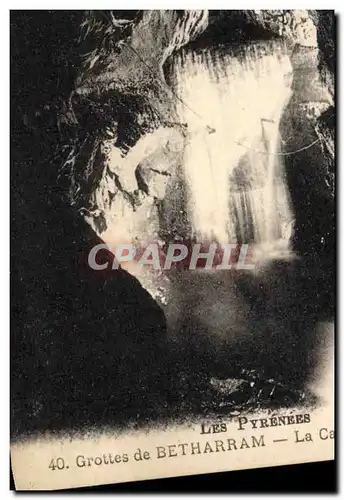 Ansichtskarte AK Grottes de Betharram La cascade du gouffre