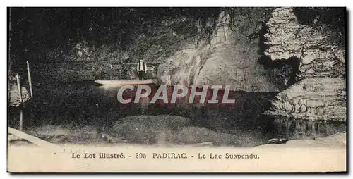 Cartes postales Grottes Padirac Le lac suspendu