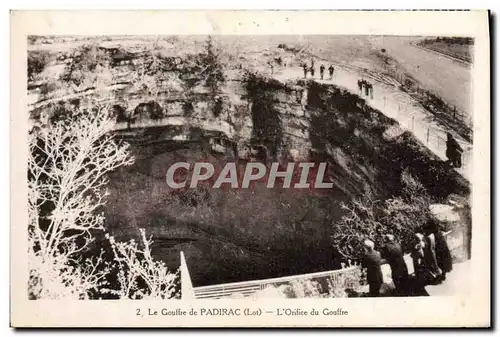 Ansichtskarte AK Grottes La gouffre de Padirac L&#39orifice du gouffre