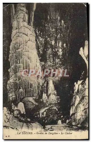 Cartes postales Grottes La Lozere Grottes de Dargilan Le clocher