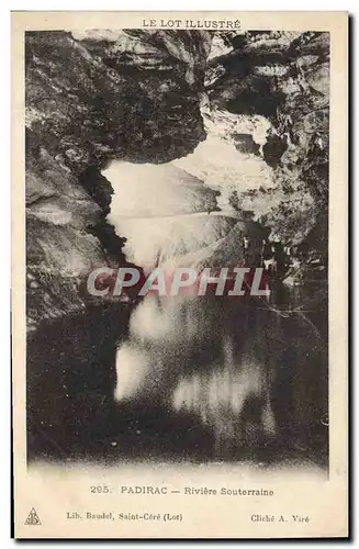 Cartes postales Grottes Padirac Riviere souterraine
