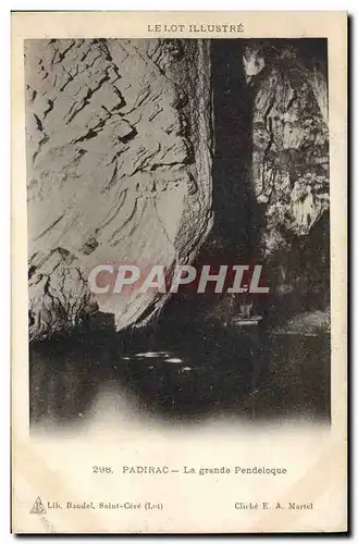 Cartes postales Grottes Padirac La grande Pendeloque