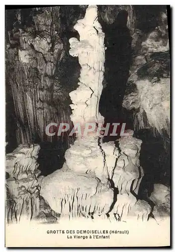 Cartes postales Grottes Grotte des Demoiselles La vierge a l&#39enfant