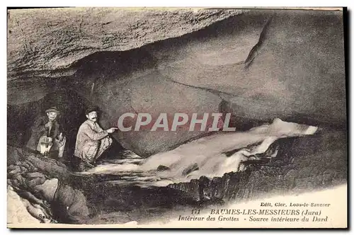 Ansichtskarte AK Grottes Baumes les Messieurs Baume les Messieurs Interieur des grottes Source interieure du Dard