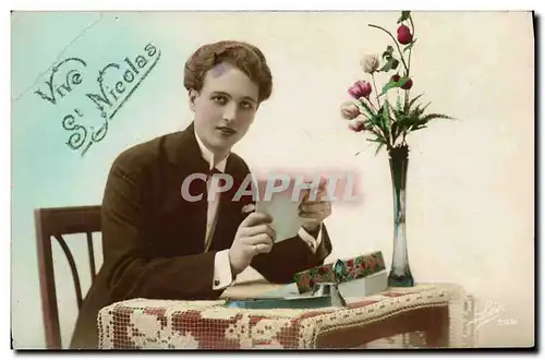 Cartes postales Fantaisie Saint Nicolas Noel