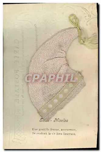 Cartes postales Fantaisie Pere Noel Saint Nicolas