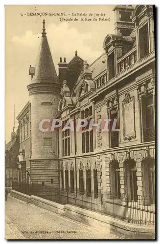 Cartes postales Palais de Justice Facade de la Rue du palais Besancon