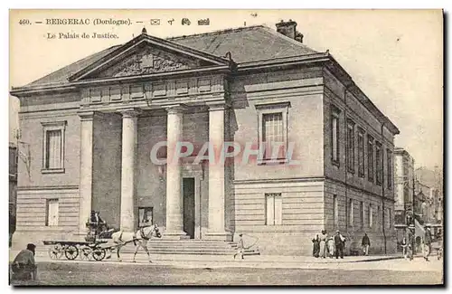 Ansichtskarte AK Palais de Justice Bergerac Caleche Cheval