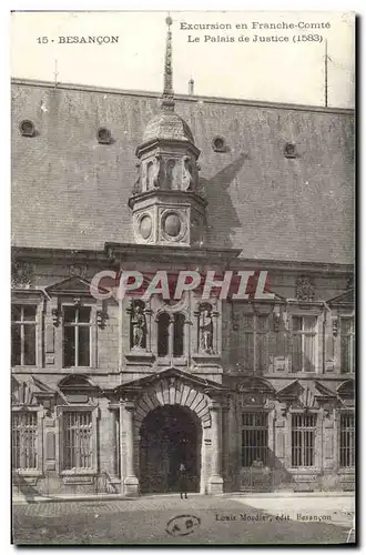 Cartes postales Palais de Justice Besancon