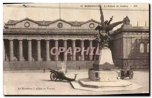 Cartes postales Palais de Justice Bordeaux Canons