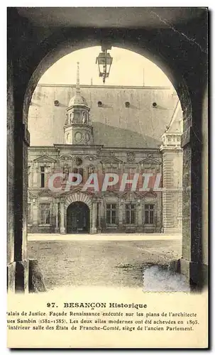 Cartes postales Palais de Justice Besancon