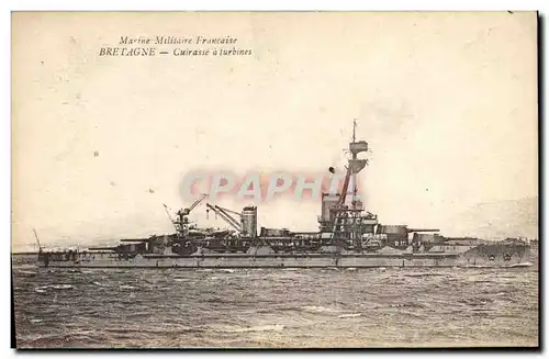 Cartes postales Bateau de Guerre Bretagne Cuirasse a turbines