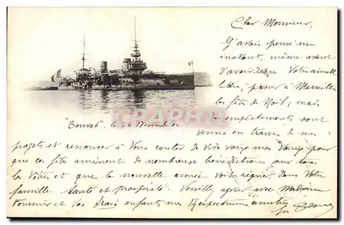 Cartes postales Bateau de Guerre Cuirasse Bouvet