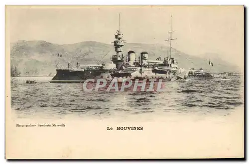 Ansichtskarte AK Bateau de Guerre Le Bouvines