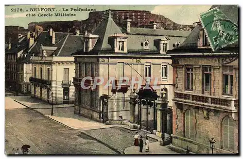 Cartes postales Prefecture et le Cercle militaire Belfort