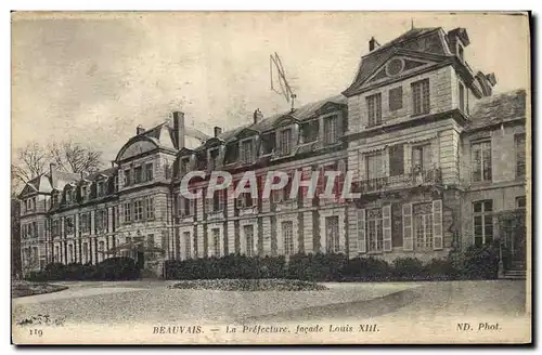 Cartes postales Prefecture Facade Louis XIII Beauvais