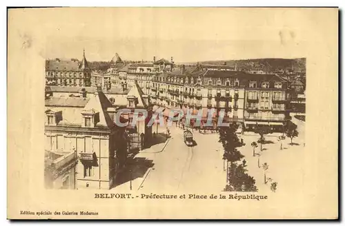 Cartes postales Prefecture et Place de la Republique Belfort