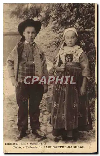 Cartes postales Folklore Enfants de Plougastel Daoulas
