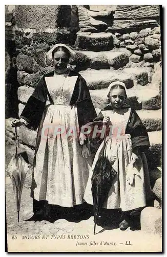 Ansichtskarte AK Folklore Jeunes filles d&#39Auray