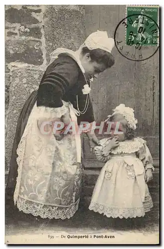 Cartes postales Folklore De Quimperle a Pont L&#39Aven Femme Enfant