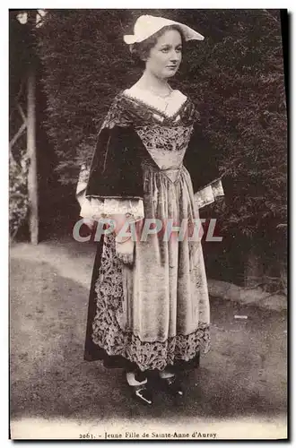 Cartes postales Folklore Jeune fille de Sainte Anne d&#39Auray