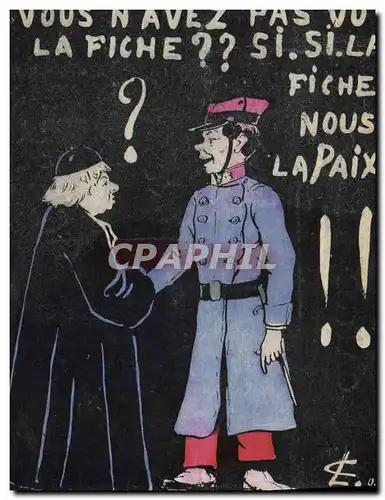 Cartes postales Militaria Vous n&#39avez pas vu la fiche ?