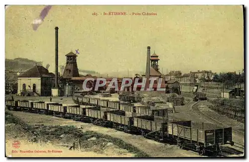 Cartes postales Mine Mines St Etienne Puits Chatelus