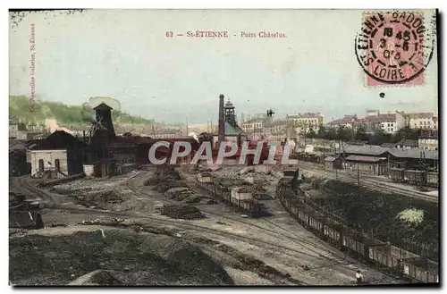 Cartes postales Mine Mines St Etienne Puits Chatelus