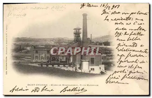 Cartes postales Mine Mines Saint Etienne Mines de Montrambert Puits Marseille