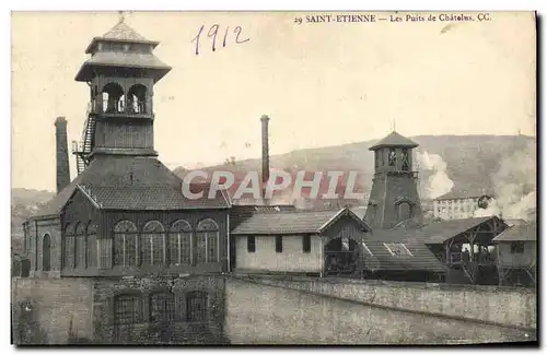 Ansichtskarte AK Mine Mines Saint Etienne Les puits de Chatelus