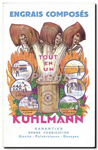 Cartes postales Publicite Engrais composes Kuhlmann