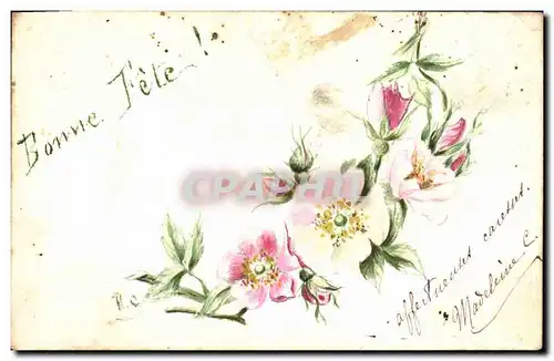 Cartes postales Fantaisie (dessin a la main) Fleurs