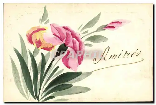 Cartes postales Fantaisie (dessin a la main) Fleurs