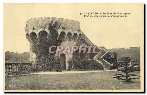 Ansichtskarte AK Chateau Saint Lo La tour de Beauregard Vestiges des anciennes fortifications