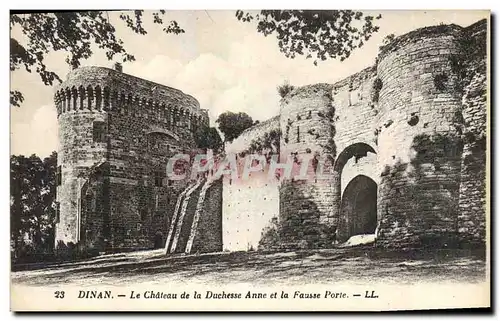 Ansichtskarte AK Chateau de la Duchesse Anne et la Fausse Porte Dinan