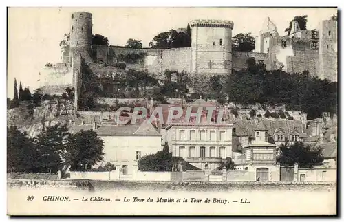 Cartes postales Chateau Chinon La Tour du Moulin et la Tour de Boissy