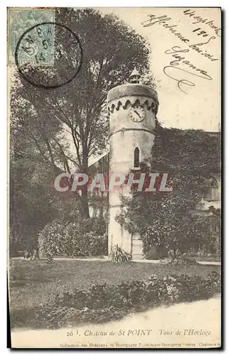 Cartes postales Chateau de St Point Tour de l'horloge