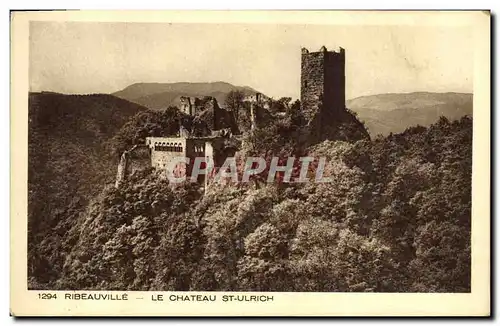 Cartes postales Chateau St Ulrich Ribeauville