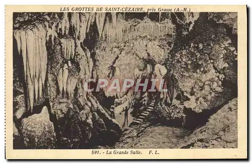 Ansichtskarte AK Grottes de Saint Cezaire pres Grasse La grande salle