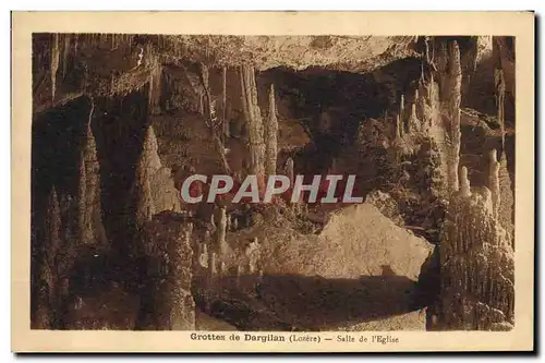 Ansichtskarte AK Grottes de Dargilan Salle de l&#39eglise