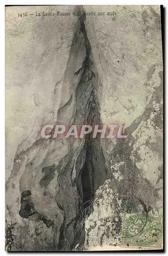Cartes postales Grottes La Sainte Baume La grotte aux oeufs