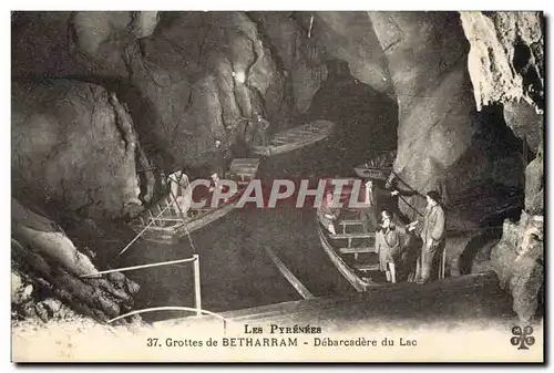 Cartes postales Grottes de Betharram Debarcadere du lac
