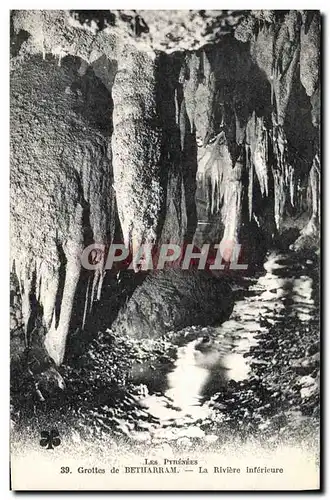 Ansichtskarte AK Grottes de Betharram La riviere inferieure