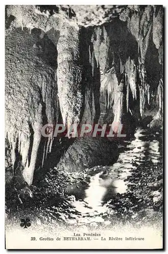 Cartes postales Grottes de Betharram La riviere inferieure