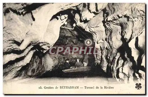 Ansichtskarte AK Grottes de Betharram Tunnel de la riviere