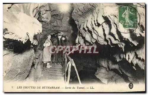 Cartes postales Grottes de Betharram Sortie du tunnel
