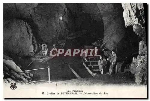 Ansichtskarte AK Grottes de Betharram Debarcadere du tunnel