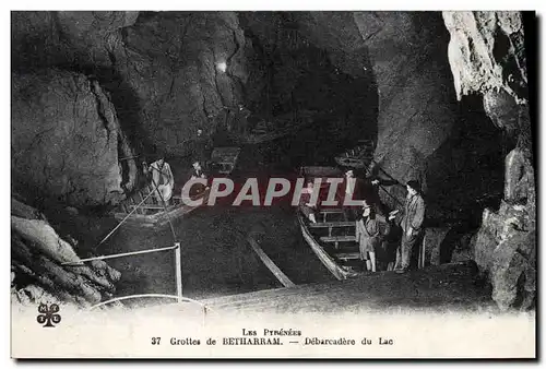 Cartes postales Grottes de Betharram Debarcadere du tunnel