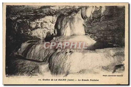 Cartes postales Grottes de la Balme La grande fontaine